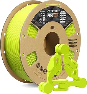 OVERTURE PETG Filament 1.75mm, 1kg Spool (2.2lbs), Neatly Wound Durable PETG Filament for 3D Printer, Dimensional Accuracy +/- 0.02mm, 3D Printer Filament (Grass Green)