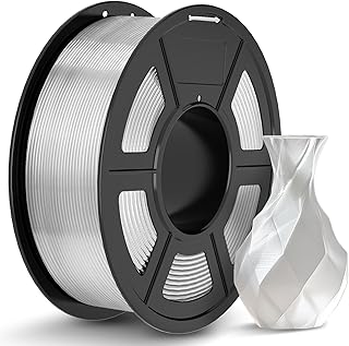 TECBEARS Filamento PLA 1.75mm Trasparente 1KG, Filamento per Stampante 3D, Precisione Dimensionale +/- 0.02mm, Bobina da 1KG (2,2 libbre) Filamento per La Maggior Parte delle Stampanti 3D FDM