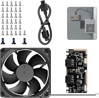 Kit Ventola di Scarico Esterna Compatible with Bambu Lab P2S con AMS,Sistema di Scarico con Ventilazione Attiva Stampanti 3D per filamenti ABS, ASA, nylon,Accessori Stampanti 3D Ventilazione Avanzata