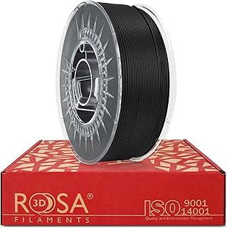 ROSA3D ASA + 5 Filamenti Kevlar 1,75 mm per stampanti 3D, nero, 1 kg
