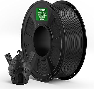 DEEPLEE PETG Pro Filamento 1.75 mm - Bobina da 1 KG Nero, Alta Resistenza e Tenacità, Prestazioni di Stampa Ottimizzate, Resistenza Climatica, per Stampanti 3D FDM