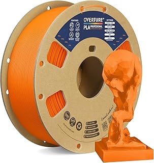 OVERTURE PLA+ Filamento 1.75mm, Toughness Enhanced PLA Roll, Professionale PLA Tenacia, 1kg Filamento(2.2lbs), Precisione Dimensionale 99% Probabilità +/- 0.02 mm (Arancione)
