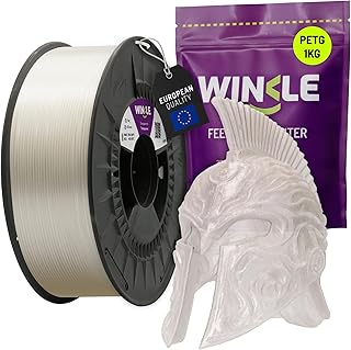 WINKLE PETG Filament 2.85mm Transparent, 1kg Spool, FDM 3D Printer Filament, Dimensional Accuracy +/- 0.05mm, High Impact Resistance and Easy to Print