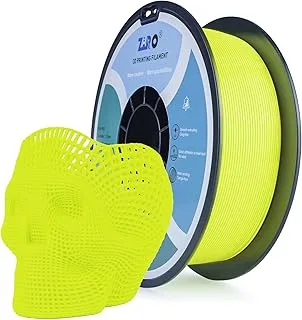 ZIRO PLA Filament 1.75 mm, 3D Printer Filament Fluorescent PLA 1 kg | High PLA toughness, Dimensional Accuracy +/- 0.02mm, Yellow Fluorescence