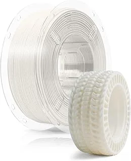 1.75mm White TPU Filament, 95A Soft 3D Printer Filament, High Hardness and Resilience, Soft Adhesive Material, Elastic, Flexible Filament 1 kg, TPU White | Alta Resilienza, Finitura Liscia, Bobina 1kg, Adatto a Stampanti FDM, Per Custodie, Wearable e Parti Funzionali