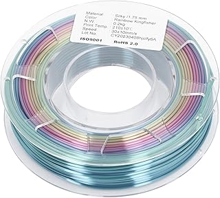 PLA Silk Filament 1.75mm Fast Gradient 3D Printing Filament for Most FDM 3D Printers with Silk, PLA 1kg