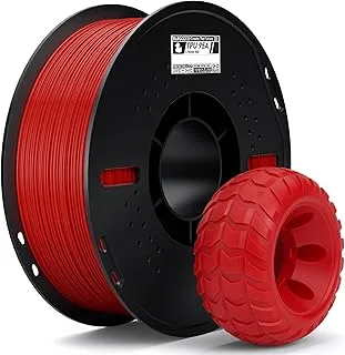 ELEGOO TPU 95A 3D Printer Filament 1.75 mm Red 1 kg, TPU Soft Flexible Filament for 3D Printing, 1 kg Spool Compatible with Most FDM 3D Printers