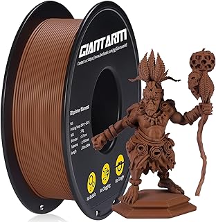 GIANTARM Matte PLA Filament, Filament 1.75 mm for 3D Printers, Matte PLA Roll 1 kg Spool, Matt Brown