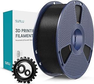 SUNLU PLA+ Filamento 1,75mm, Maggiore Durata e alta Resistenza, Filamento per Stampante 3D PLA Plus per Stampanti 3D FDM, Bobina da 1KG, pla+ Nero