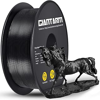 PLA Filament 1.75 mm, GIANTARM 3D Printer PLA Filament 1 kg Spool(Black)