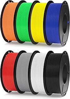 ELEGOO Rapido PLA+ Filament 1.75 mm, Multicoloured 8 x 250 g, 30-600 mm/s, PLA Plus Filament for 3D Printer, Dimensional Accuracy +/- 0.03 mm, Filament for Most 3D Printers