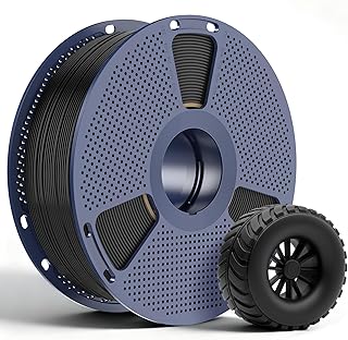 SUNLU TPU Filamento Per Stampa 3D 1.75 mm, TPU Grado Industriale 95A, Resistente all'usura, Flessibile, Alta Elasticità, Facile da Stampare, Filamento TPU Precisione ±0,03 mm,1KG,1 Bobina, Nero