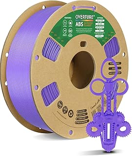 OVERTURE ABS Filament 1.75mm, 1kg Spool (2.2lbs), Dimensional Accuracy +/- 0.02mm, for 3D Printer (Purple)