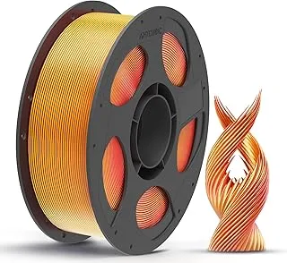 ANYCUBIC PLA Silk Filament, Two-Tone Silk Filament, 1.75 mm, 3D Printer Filament with Controllable Shine, Silk Texture, Magnificent Colors, Red Gold 1 kg | Two-tone silk PLA - colour gradient, controllable shine, shatterproof
