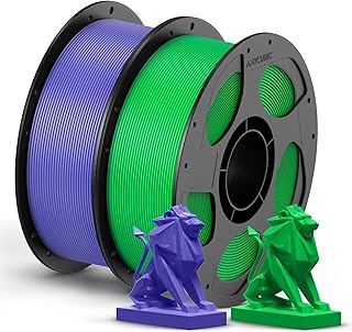 ANYCUBIC PETG Filament 1.75mm, Sturdy and Durable 3D Printer Filament, Excellent Layer Adhesion, Suitable for Most FDM Printers, 2kg Green, Purple