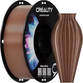 Creality PETG Filament 1.75mm, 3D Printer Filament, Excellent Toughness, High Precision, Non-Toxic, Moisture Proof, 1kg (2.2lb), Glossy 3D Printing Filament (Brown)
