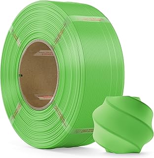 Filamento PLA 1,75 mm, Refill Filamento Stampante 3D, Precisione Dimensionale 1.75 +/- 0.02mm Compatibile con la Bobina Riutilizzabile di Bambu Lab, 1kg Verde Erba