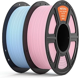 ELEGOO PLA Matte Filament Cherry Pink Ice Blue 2 kg 1.75 mm Matte PLA Filament for 3D Printer, 1 kg Spool, Suitable for Most FDM 3D Printers