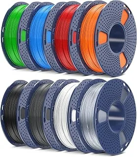 SUNLU TPU Filament 95A 250g Set of 8 Colors Flexible Filament for 3D Printer