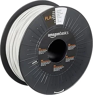 Amazon Basics 3D Printer Filament PLA 1.75mm Light Grey 1kg per spool