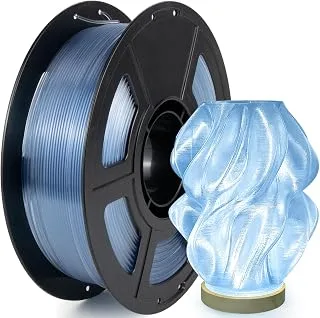 IEMAI PETG Filament 1.75 mm 1 kg, Transparent Light Blue PETG Filaments for 3D Printing, High Speed Printing, Dimensional Accuracy +/- 0.02 mm