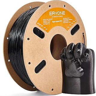 ERYONE Filamento TPU ad Alta Velocità 1.75mm, 95A, 1kg, Nero