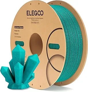 ELEGOO PLA Filament 1.75mm Glitter Turquoise 1kg, Sparkling Effect for 3D Printers, Dimensional Accuracy +/- 0.02mm, 1kg Spool (2.2lb) for Most FDM Printers