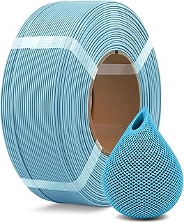 OVERTURE PLA Filamento di ricarica 1,75 mm, 1 kg (2,2 lbs) filamento di stampa 3D senza spago Precisione(Azzurro)