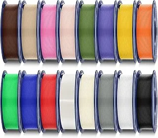 SUNLU Bundle 16 Colours PLA Plus Filament, Multicolour PLA+ Filament for 3D Printers 1.8 mm, Individually Vacuum Packed, 0.55 lbs/Spool, Total 4 kg, 16 Spools