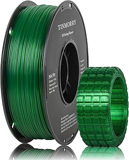 TPU Filament 1.75mm, TINMORRY Flexible 95A TPU 3D Printer Filament FDM, 1kg, 1 Spool, Emerald Green Transparent