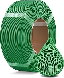 OVERTURE PLA Filamento di ricarica 1,75 mm, 1 kg (2,2 lbs) filamento di stampa 3D senza spago Precisione(Verde)