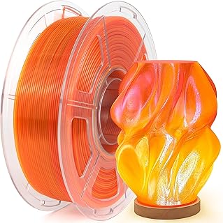 IEMAI PETG Filament 1.75 mm 1 kg, Transparent Red Orange PETG Filament for 3D Printing, High Speed Printing, Dimensional Accuracy +/- 0.02 mm