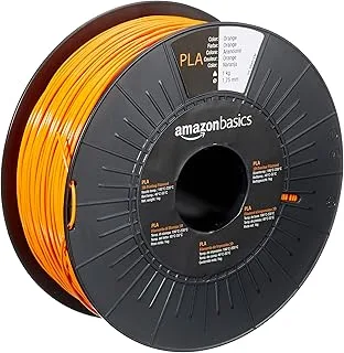 Amazon Basics 3D Printer Filament PLA 1.75mm Orange 1kg per spool