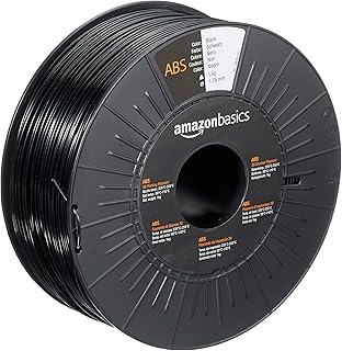 Amazon Basics Bobina da 1 kg con filamento ABS per stampante 3D, Nero 1.75 mm
