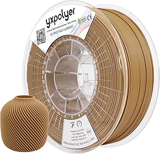 YXPOLYER Filamento per stampante 3D in ABS, serie marmo, 1,75 mm, 1 kg, marrone beige, testurizzato, per stampante 3D, ad alta resistenza e resistente all'umidità, con bobina compatibile AMS