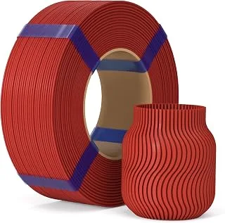 ELEGOO PLA Basic Refill Filament 1.75 mm Red 1 kg, PLA Refill for 3D Printer without Spool, Accuracy +/- 0.02 mm, Compatible with Reusable Spool