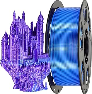 PLA Silk Filament 1.75mm 3D Printer Filament Double Color Co-Extrusion Blue Purple 250g