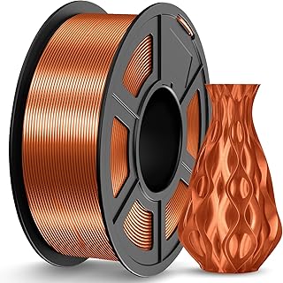 JAYO PLA Silk Filament 1.75 mm, Silk Effect Filament 3D Printers, PLA Silk Copper 1.1 kg Spool, Dimensional Accuracy +/- 0.02 mm