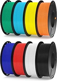 ELEGOO PLA+ Filament 1.75 mm, Multicoloured, 8 × 250 g, PLA Plus Filament for 3D Printer, Dimensional Accuracy +/- 0.03 mm, Filament for Most 3D Printers
