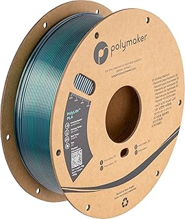 Polymaker PolyLite Silk PLA Dual Colour - 1.75 mm - 1 kg - Jadeite Green-Chrome