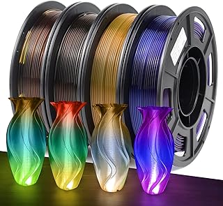 IEMAI Set filamenti 3D arcobaleno PETG 1,75 mm 250 g 4 colori +/- 0,02 mm