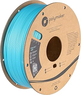 Polymaker ABS ABS Filament 1.75 mm Light Blue ABS, 1 kg Heat Resistant ABS Cardboard Spool - 3D PolyLite ABS Filament 1.75 mm Light Blue