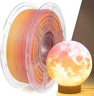 IEMAI PETG 3D Printer Filament 1.75mm PETG Transparent Ombre Multicolor 1kg