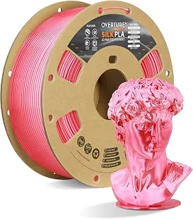 OVERTURE Filamento Silk PLA 1.75mm 1kg Punch Pink