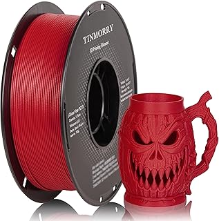 TINMORRY PETG Filament 1.75mm, High Impact Resistance, 3D Printing Filament, Durability and Rigidity, Suitable for Most FDM 3D Printers, 1kg Spool, Red