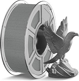 TECBEARS PLA Marble Filament 1.75 mm, 3D Printer Filament PLA Marble, 1 kg Spool (2.2 LBS), Marble Grey