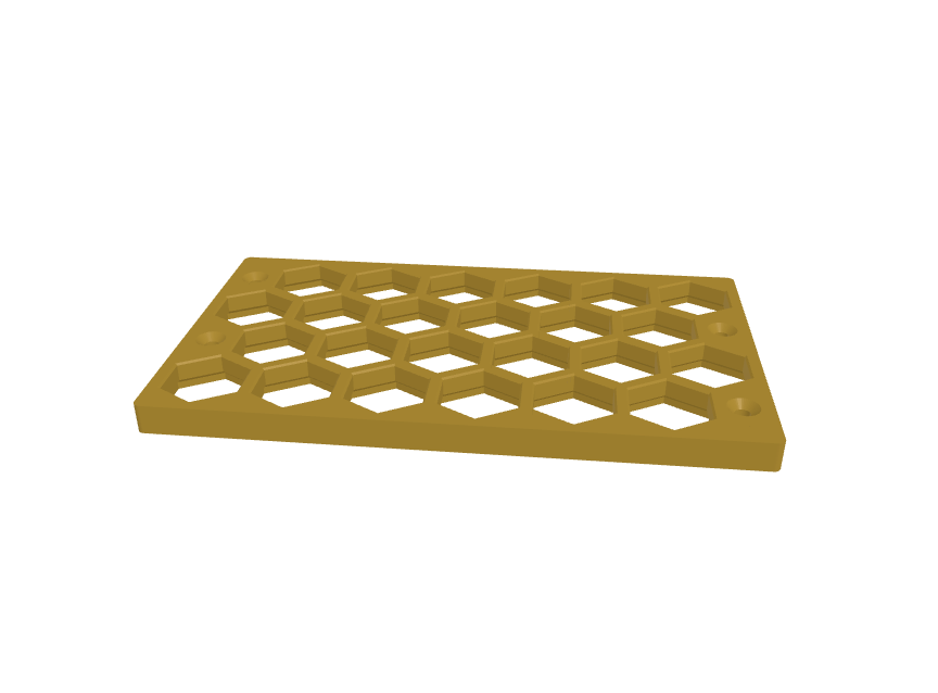 Anteprima 3D: Pannello esagonale