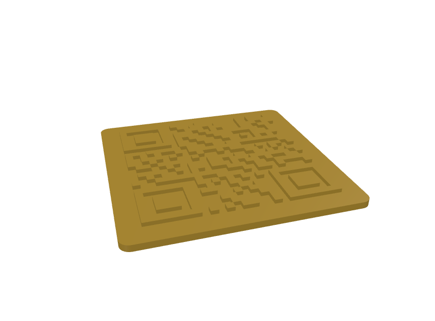 Anteprima 3D: QR code 3D